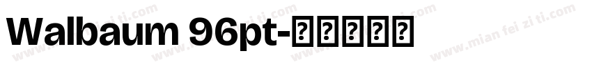 Walbaum 96pt字体转换